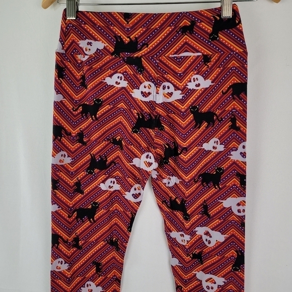 NWT LuLaRoe Simply Comfortable Cats and Ghosts Pants One Size See Measurements - Picture 6 of 9